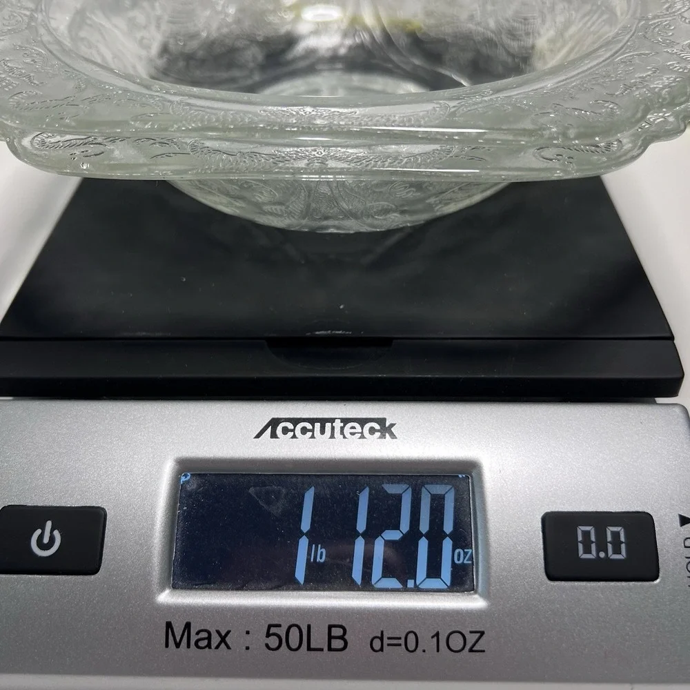 2-Vtg Indiana Glass Recollection Madrid Depression Clear Square‎ Bowls Madrid 7